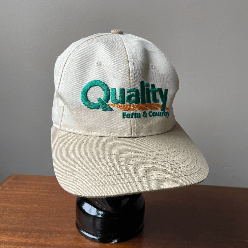 Vintage 90s Cotton Quality Farm and Country Adjustable Billed Cap / Hat